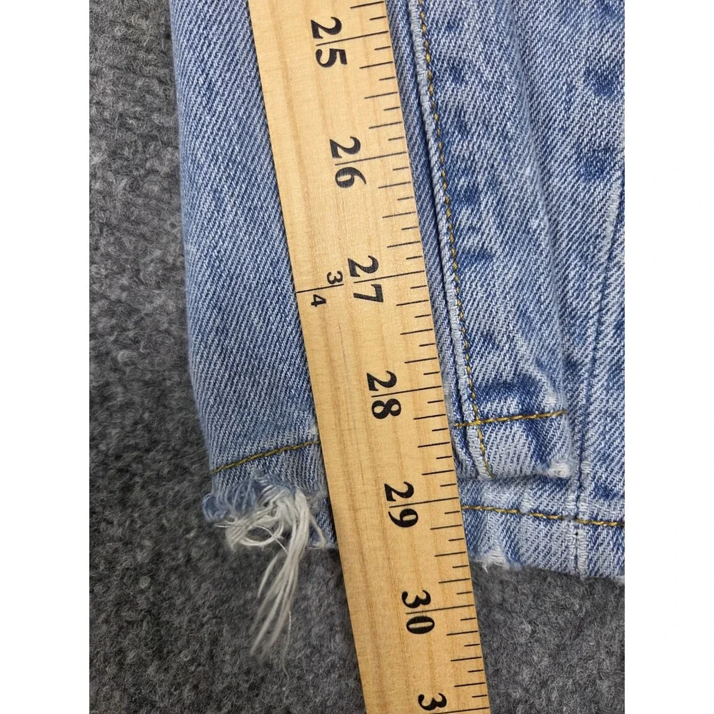 Levi's 501 Original Jeans Mens W33 L30 Light Wash Straight Leg Button Fly Denim